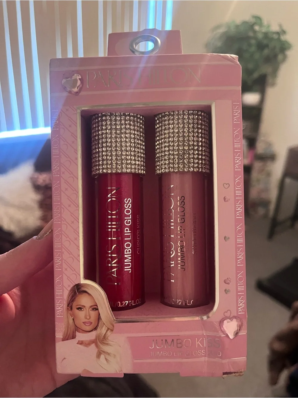 Paris Hilton Lip Gloss Duo — Deep Fuchsia & Dusty Rose